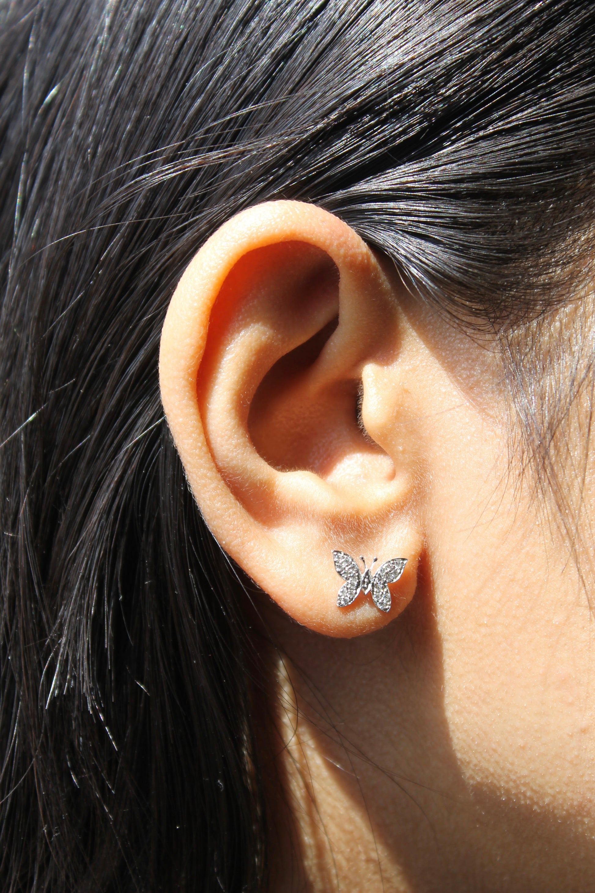 Diamond Butterfly Stud Earring 0.24 ct