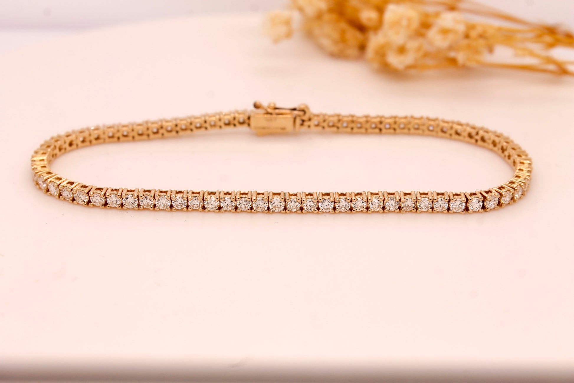 Classic Diamond Tennis Bracelet, Lab Grown Diamond Tennis Bracelet in 14K Gold (1.00 - 3.00 CTTW)