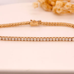 Classic Diamond Tennis Bracelet, Lab Grown Diamond Tennis Bracelet in 14K Gold (1.00 - 3.00 CTTW)