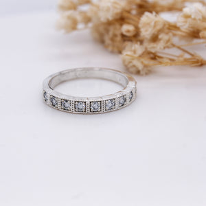 925 Silver CVD Diamond Band – 0.40ct