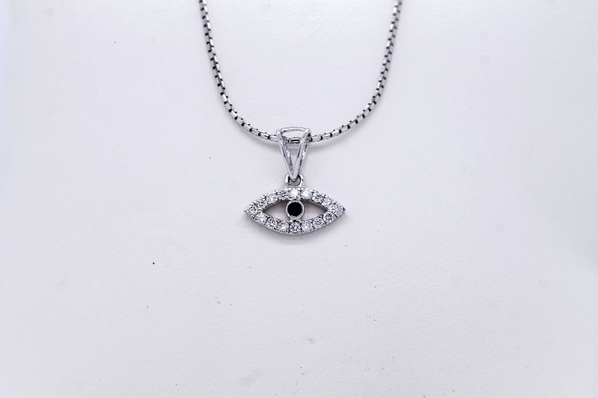 Diamond Evil Eye Necklace 0.22 ct