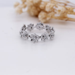 Floral Diamond Band – 0.25ct