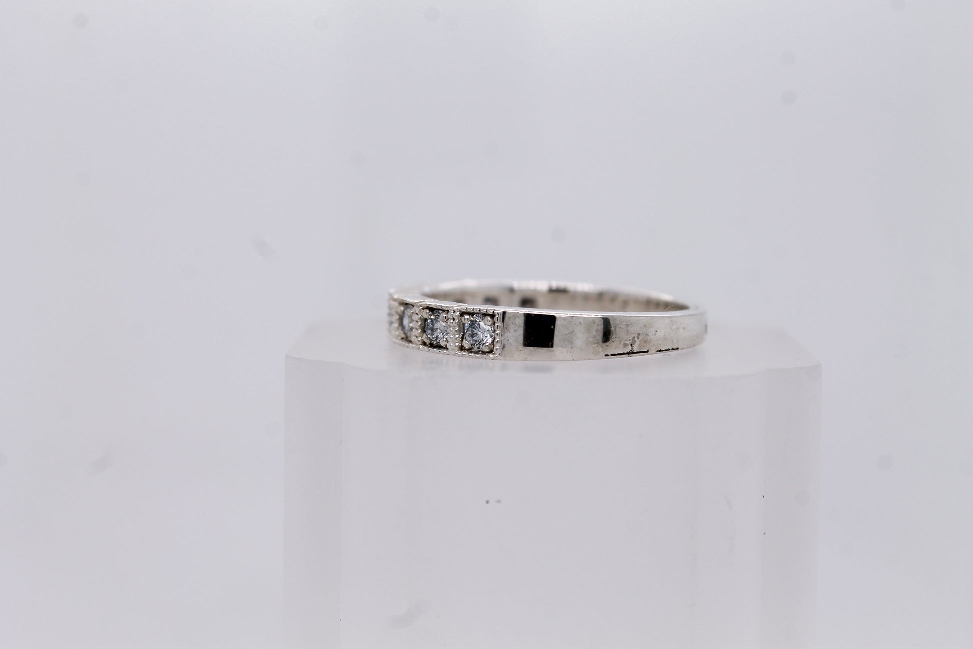 925 Silver CVD Diamond Band – 0.40ct