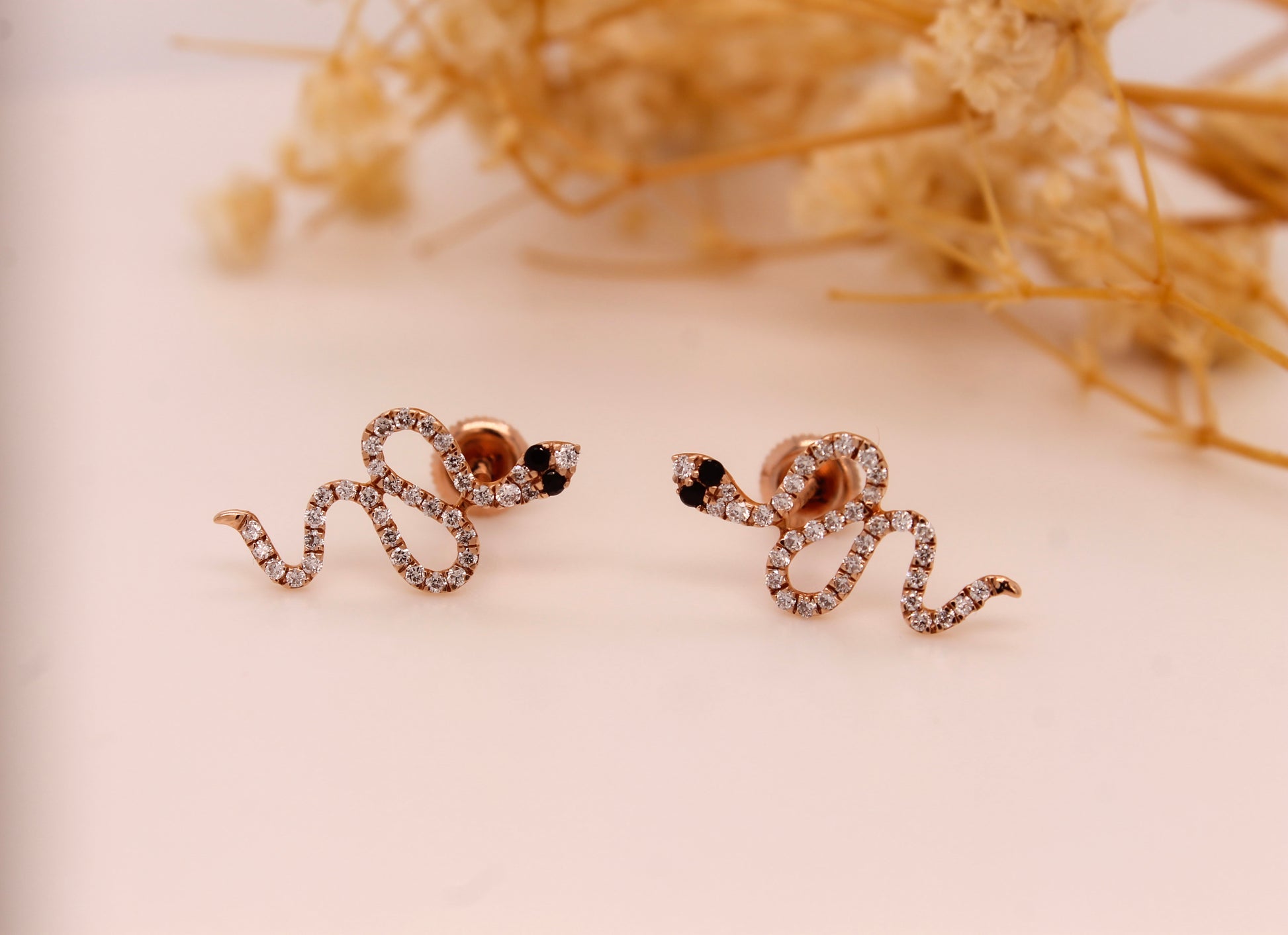 Diamond Snake Earrings 0.27 ct