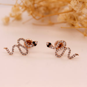 Diamond Snake Earrings 0.27 ct