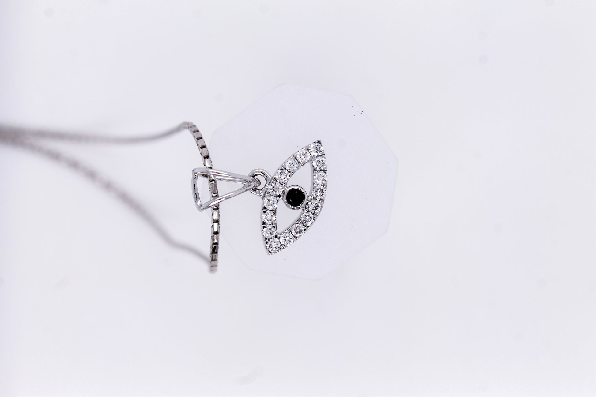 Diamond Evil Eye Necklace 0.22 ct