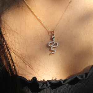 Diamond Snake Pendant 0.25 ct