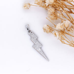 Diamond Lightning Bolt Pendant 0.12 ct