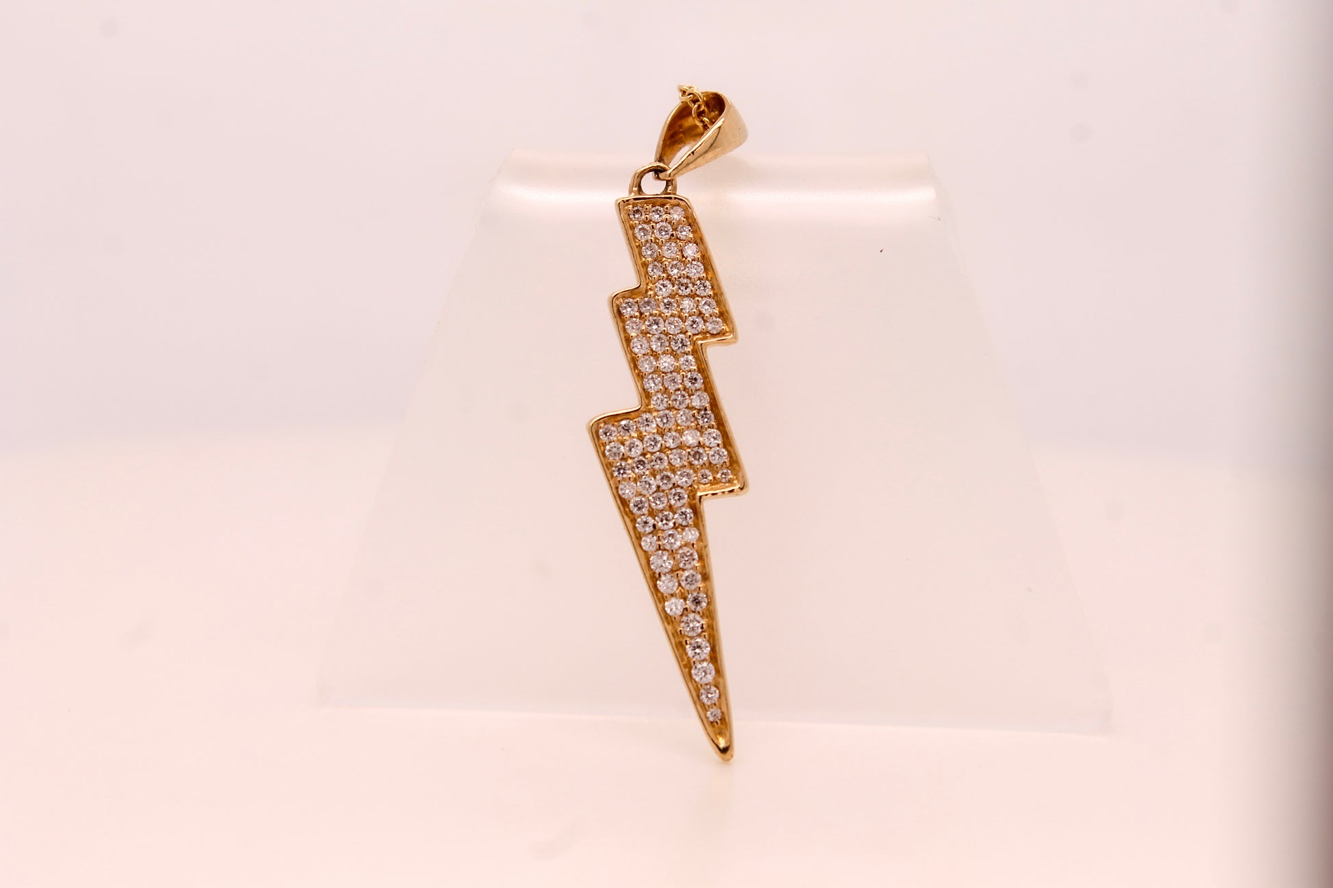 Diamond Lightning Bolt Pendant 0.12 ct