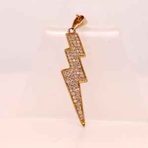 Diamond Lightning Bolt Pendant 0.12 ct