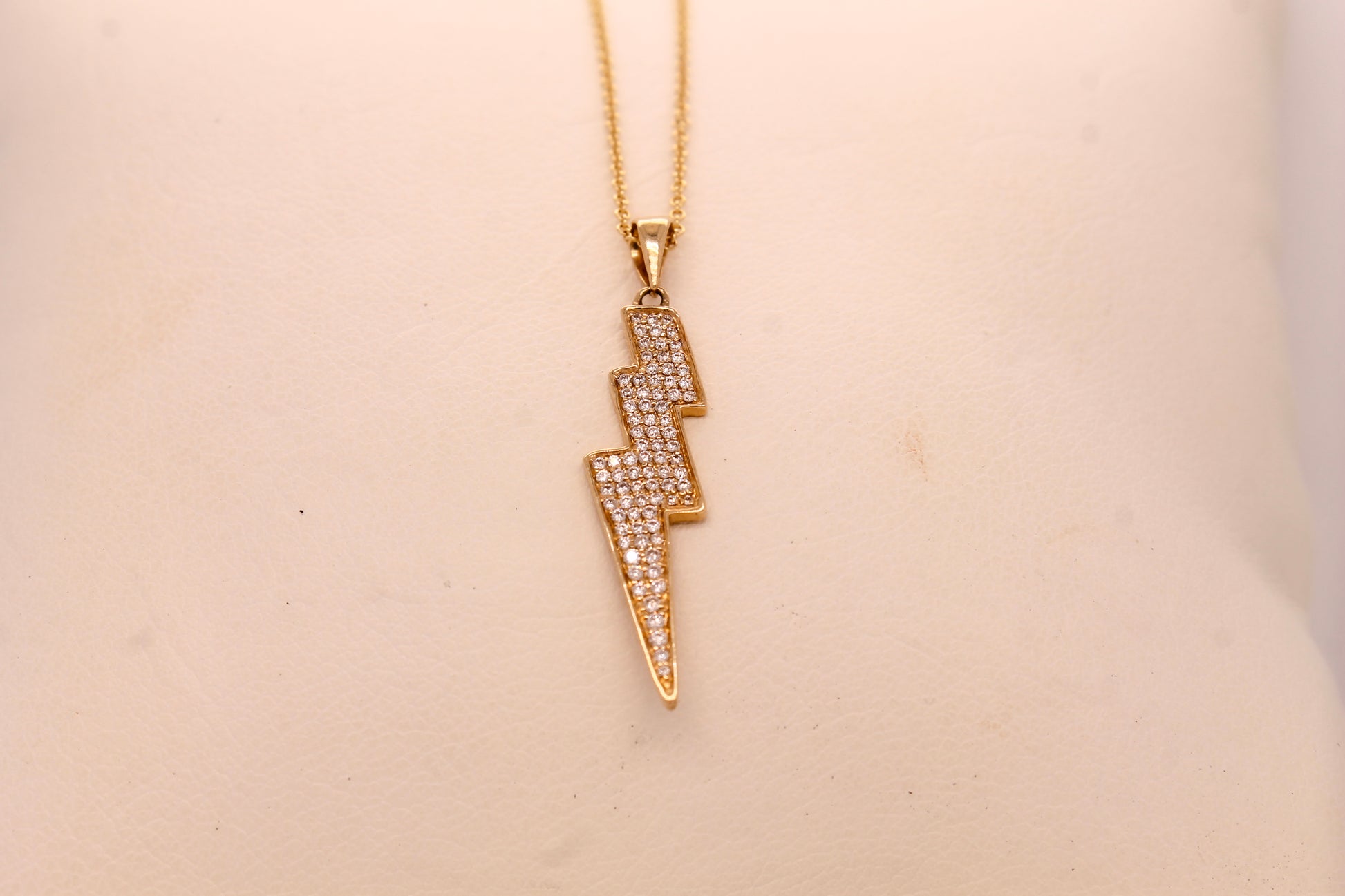 Diamond Lightning Bolt Pendant 0.12 ct