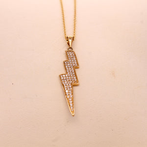 Diamond Lightning Bolt Pendant 0.12 ct