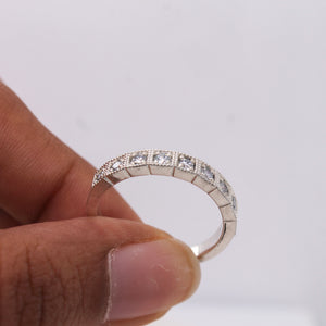 925 Silver CVD Diamond Band – 0.40ct