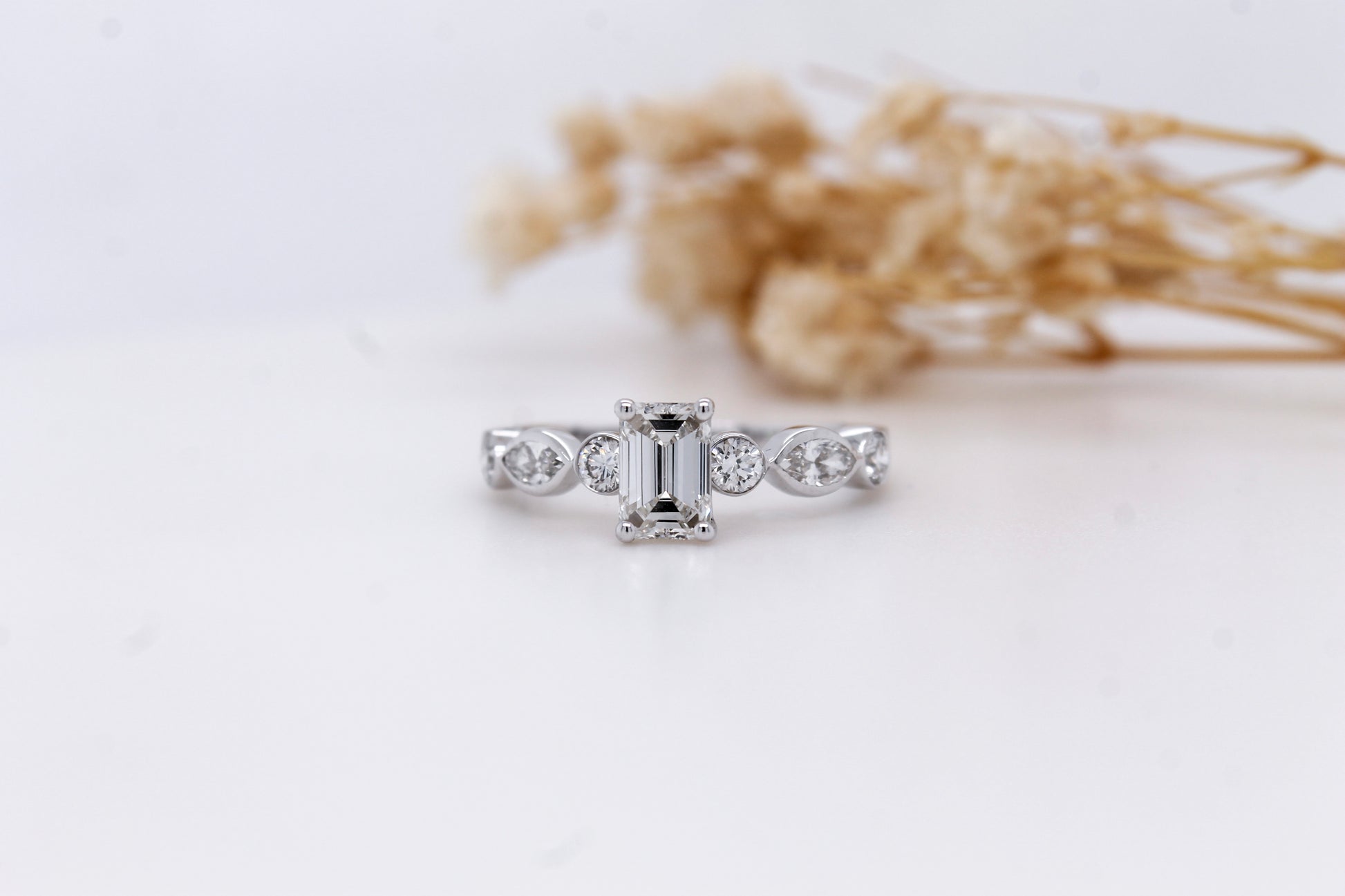 Emerald-Cut Diamond Engagement Ring – 1.25ct