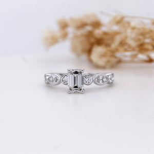 Emerald-Cut Diamond Engagement Ring – 1.25ct