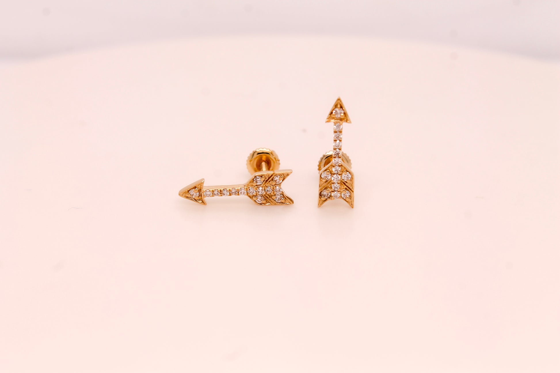 Diamond Arrow Earrings 0.18 ct