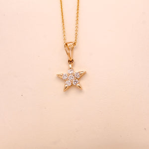 Diamond Star Necklace 0.27 ct