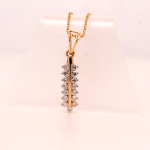 Diamond Feather Pendant 0.31 ct