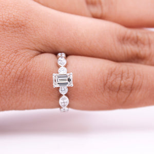 Emerald-Cut Diamond Engagement Ring – 1.25ct