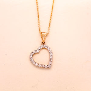 Diamond Heart Pendant 0.28 ct