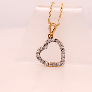 Diamond Heart Pendant 0.28 ct