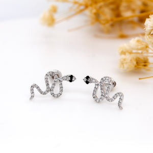 Diamond Snake Earrings 0.27 ct