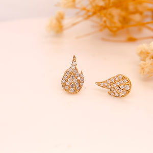 Diamond Pave Fire Stud 0.26 Ct