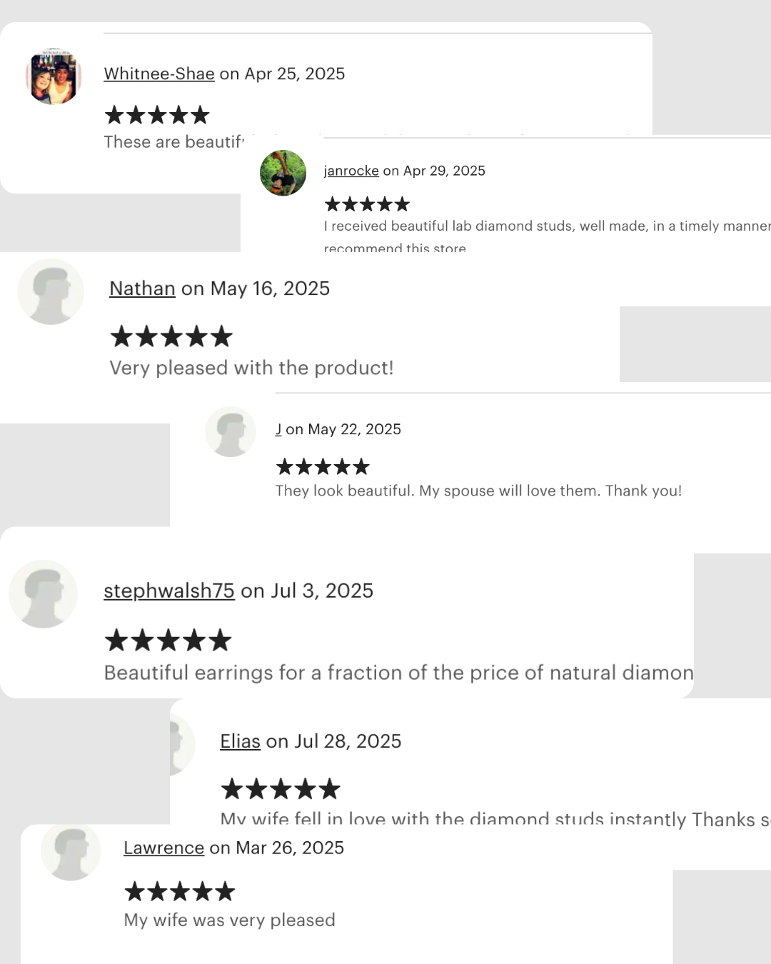 14K Solid Gold + Best Lab Diamond Stud Earrings (DEF - VVS/VS)