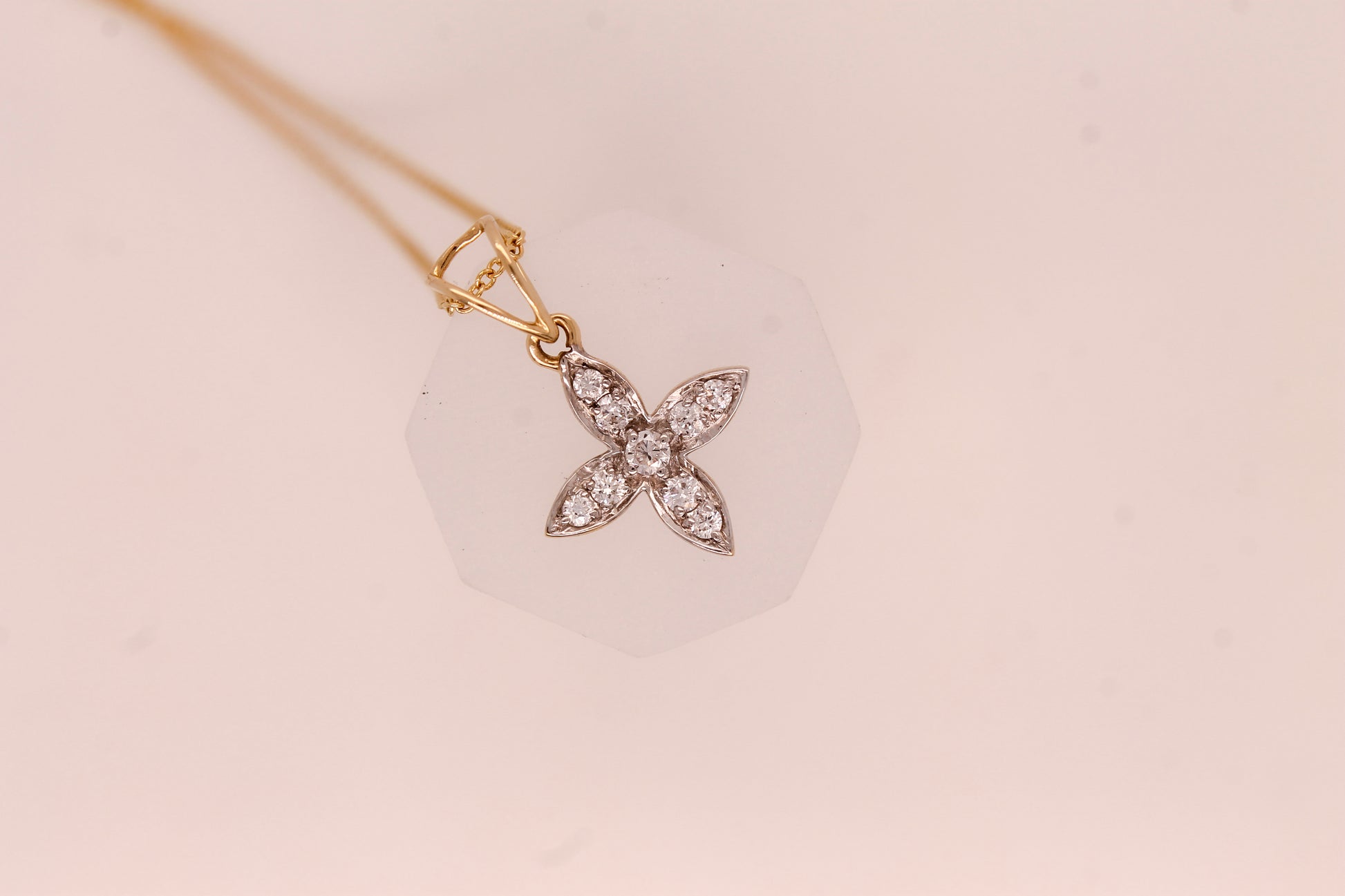 Floral Diamond Pendant