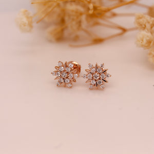 Diamond Snowflake Earrings 0.26 ct