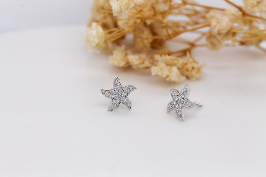 Diamond Starfish Earrings 0.25 ct