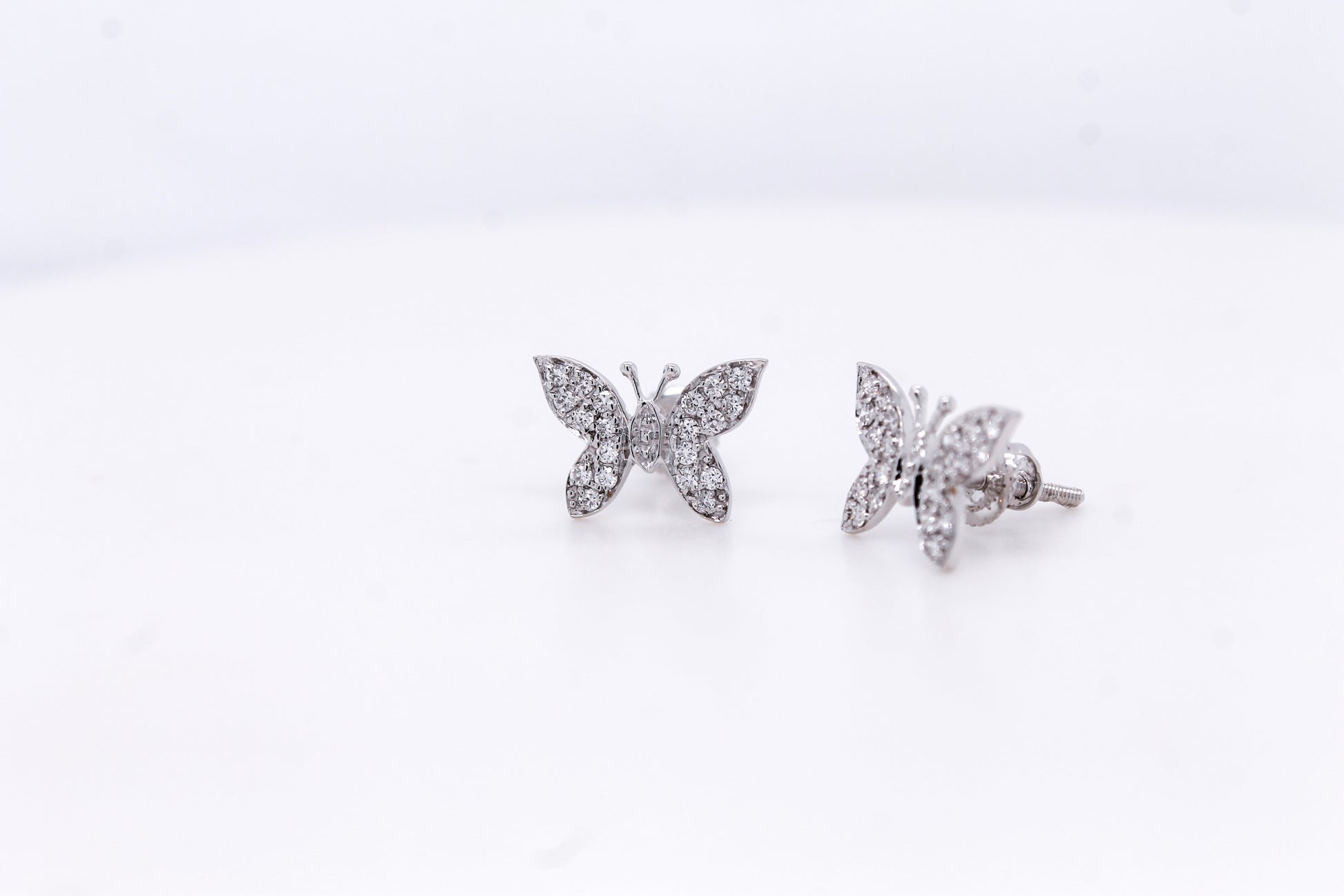 Diamond Butterfly Stud Earring 0.24 ct