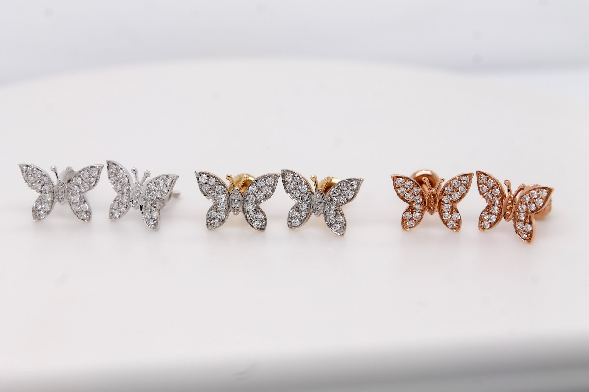 Diamond Butterfly Stud Earring 0.24 ct