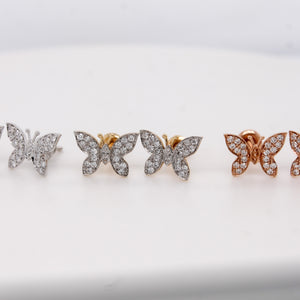 Diamond Butterfly Stud Earring 0.24 ct