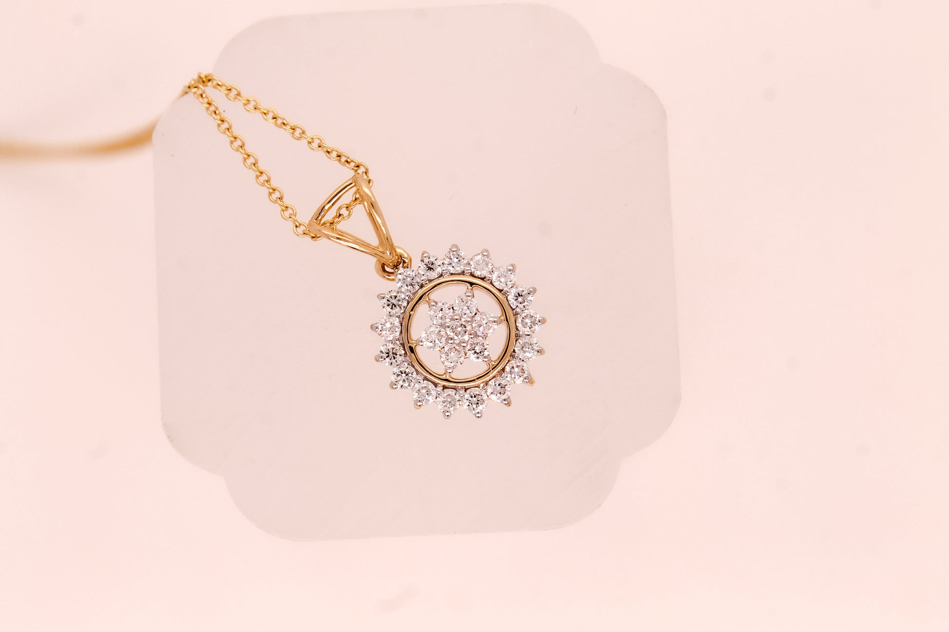 Diamond Sun Pendant 0.39 ct