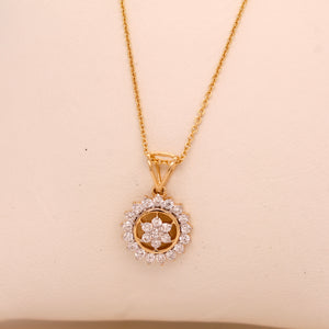 Diamond Sun Pendant 0.39 ct