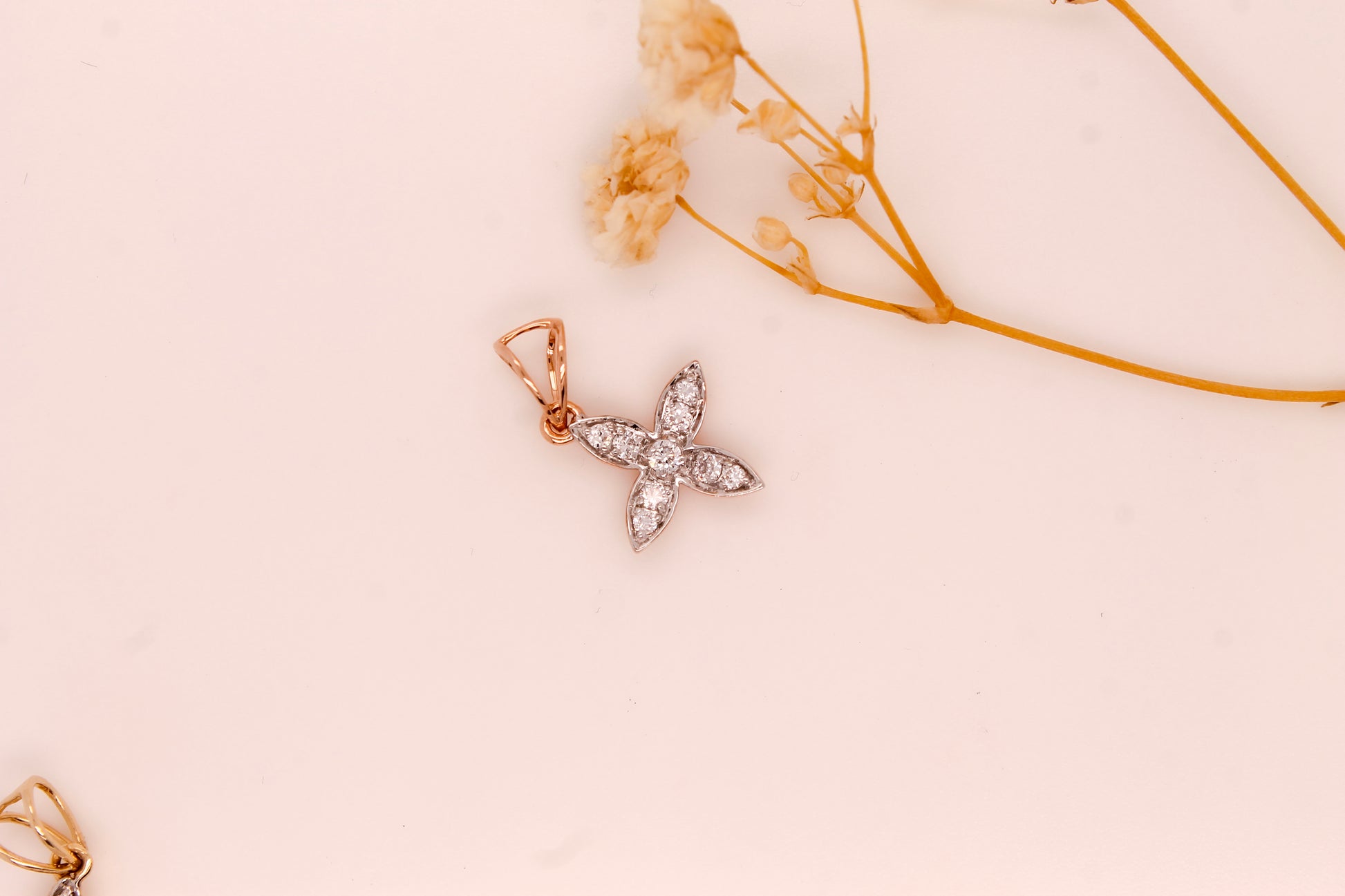 Floral Diamond Pendant