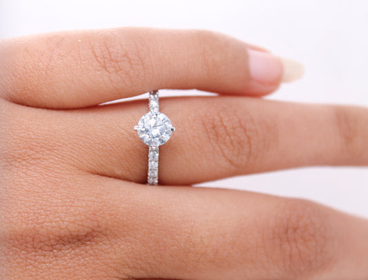 Diamond Solitair Engagement Ring – 0.93ct