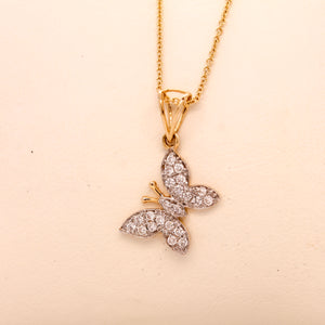 Diamond Butterfly Pendant 0.25 ct