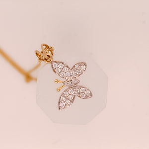 Diamond Butterfly Pendant 0.25 ct