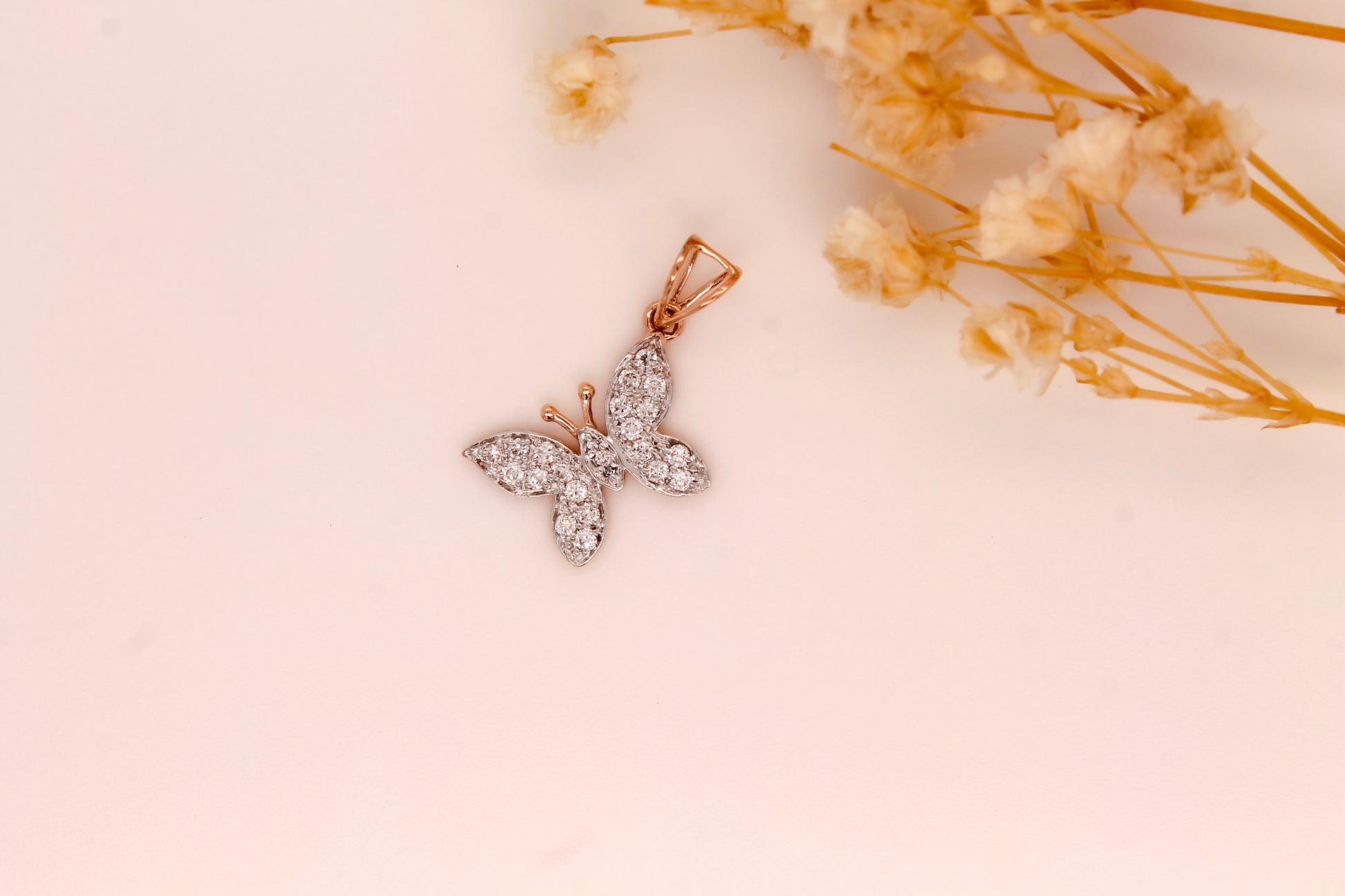 Diamond Butterfly Pendant 0.25 ct