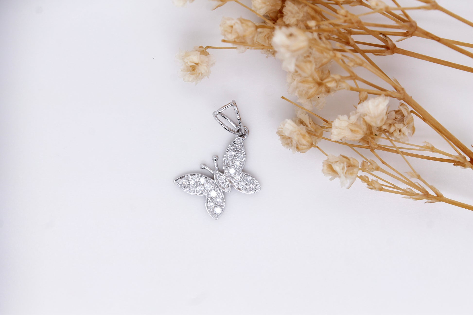 Diamond Butterfly Pendant 0.25 ct