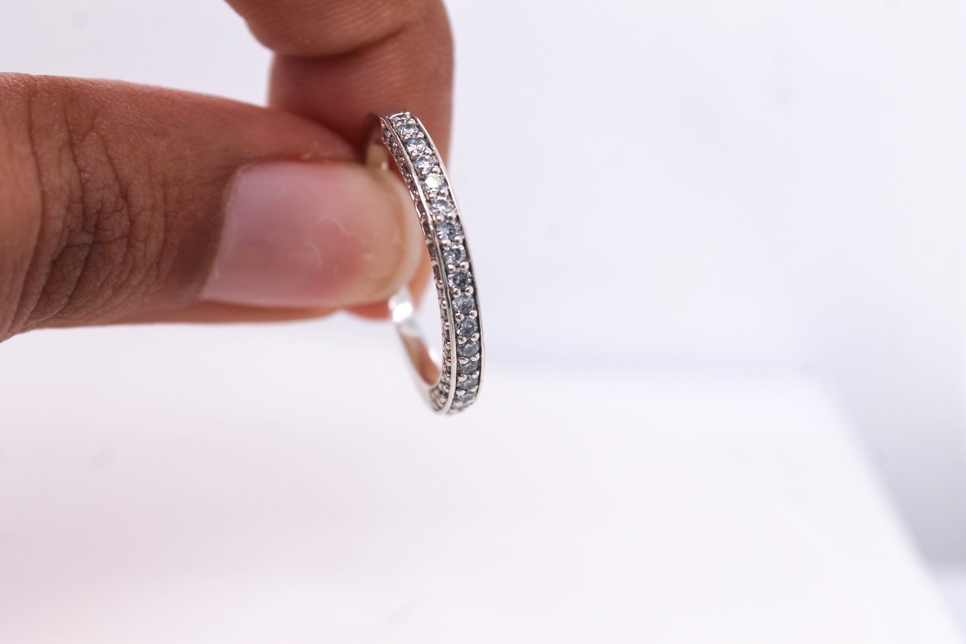 925 Silver CVD Diamond Eternity Band – 0.60ct