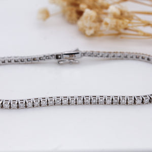 Classic Diamond Tennis Bracelet, Lab Grown Diamond Tennis Bracelet in 14K Gold (1.00 - 3.00 CTTW)