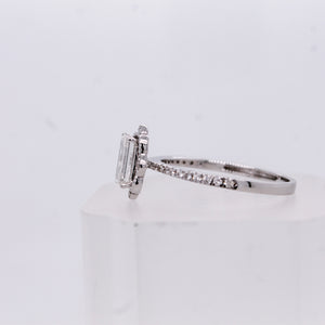 Emerald-Cut Diamond Engagement Ring – 0.93ct