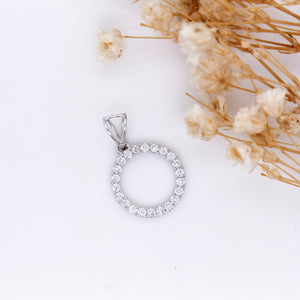 Diamond Circle Pendant  0.24 ct