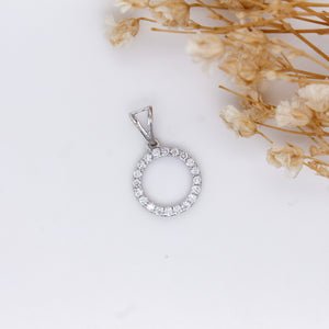 Diamond Circle Pendant  0.24 ct