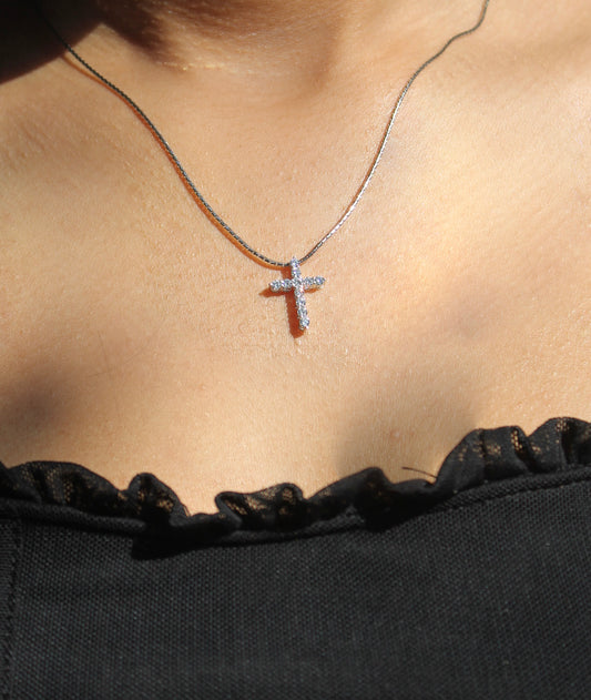 Diamond Cross Necklace 1.65 ct