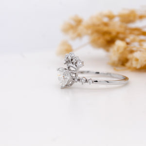 Heart-Cut Diamond Engagement Ring – 0.93 Ct