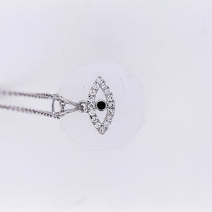 Diamond Evil Eye Necklace 0.22 ct